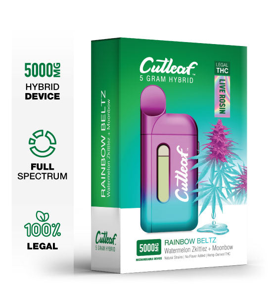Rainbow Beltz Live Rosin 5000MG Hybrid Device - Kratom For Less