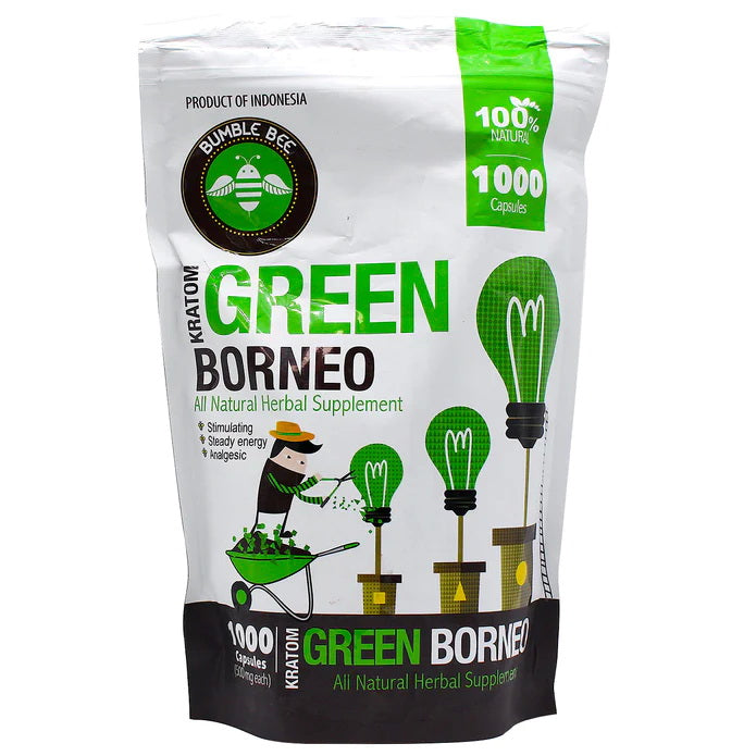 Green Borneo Kratom Capsules by Bumble Bee - Kratom For Less