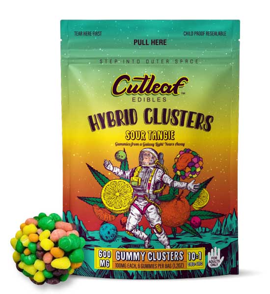 Sour Tangie 600MG Hybrid Gummy Clusters