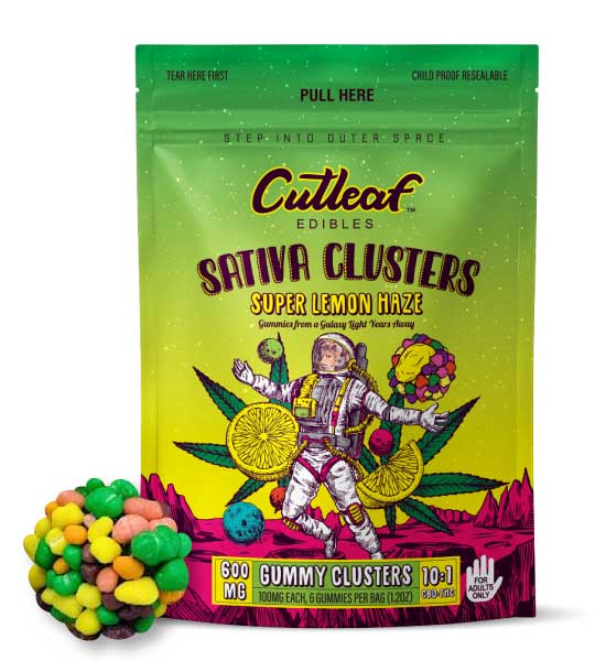 Super Lemon Haze 600MG Sativa Gummy Clusters