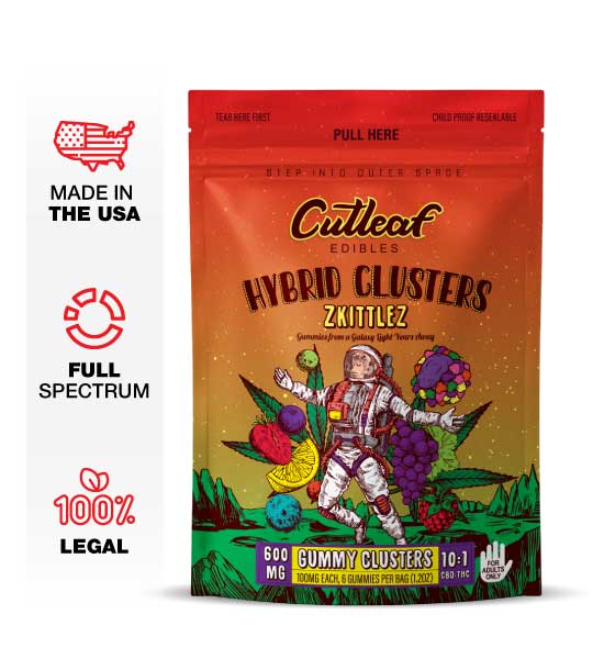 Zkittles 600MG Hybrid Gummy Clusters