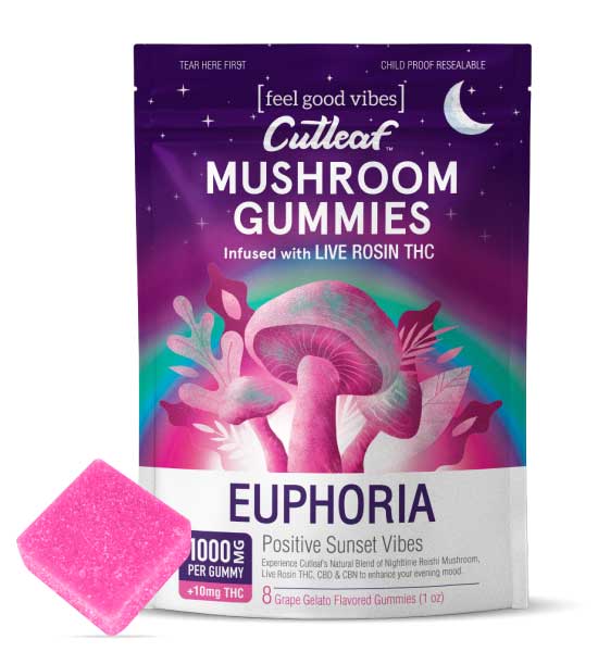 Grape Gelato 1000MG Euphoria Mushroom Gummies