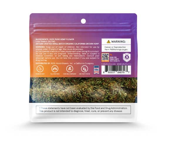 Gelato 4.20g Indica Hemp Flower - Kratom For Less
