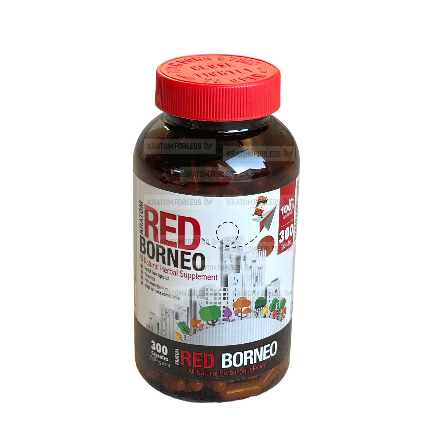 Bumble Bee Red Borneo Kratom Capsules - Kratom For Less