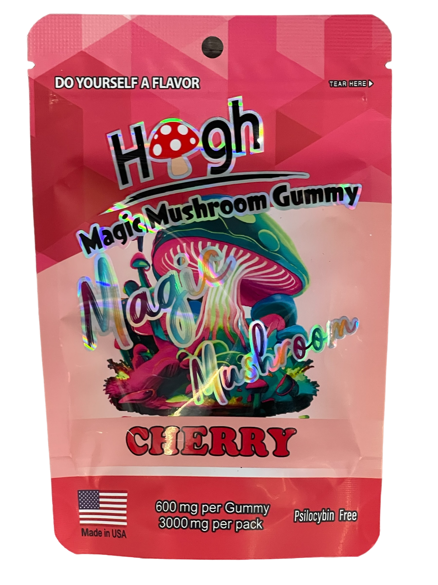 Magic Mushroom Gummy Cherry (600mg per gummy) (3000mg per pack)