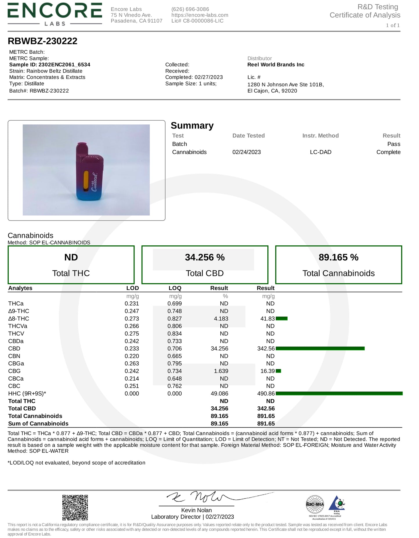 Rainbow Beltz Live Rosin 5000MG Hybrid Device - Kratom For Less