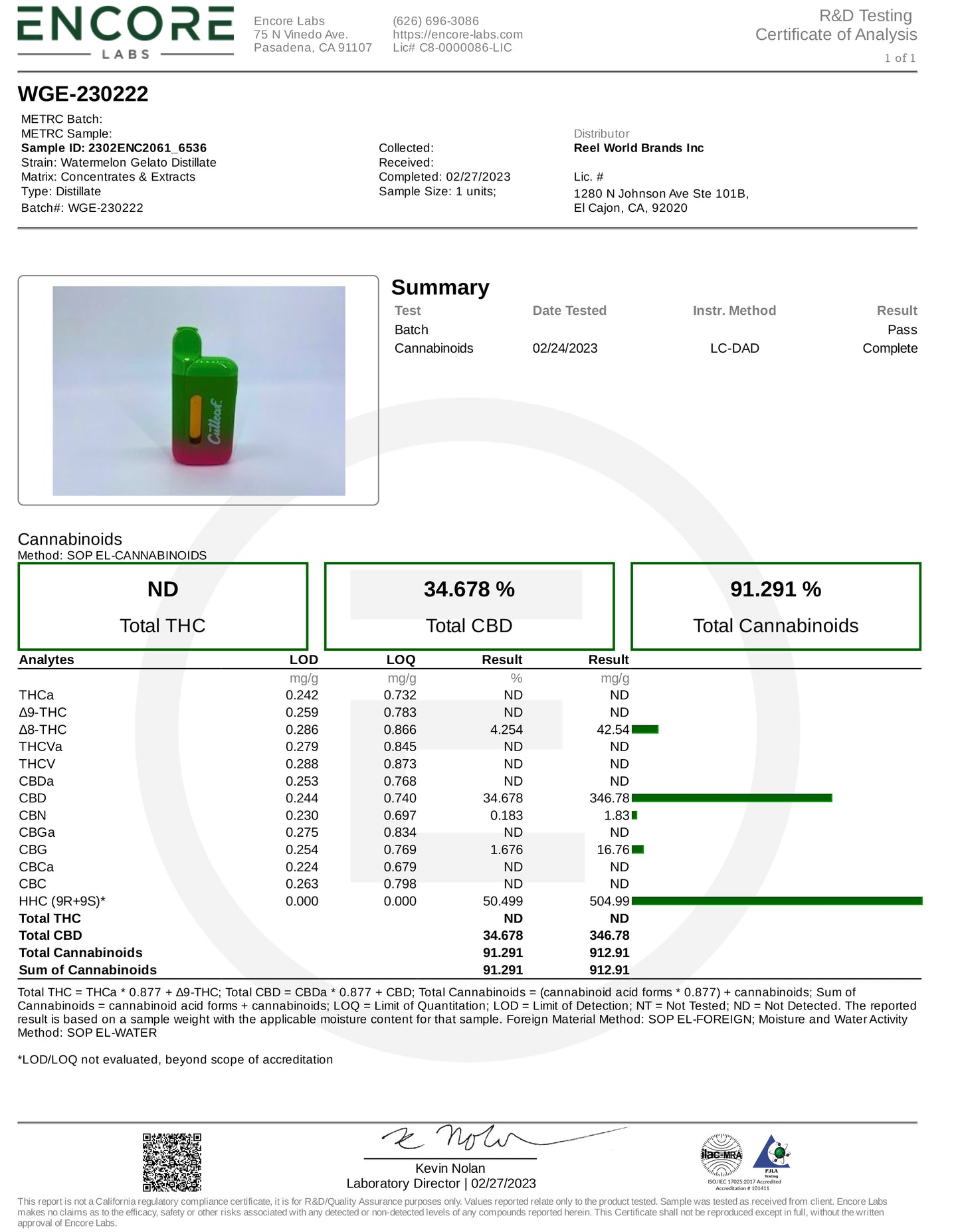 Watermelon Gelato Live Rosin 5000MG Hybrid Device - Kratom For Less