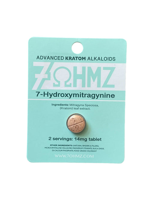 7 OHMZ Kratom 1 Tablet 14mg - Advanced Kratom Alkaloids