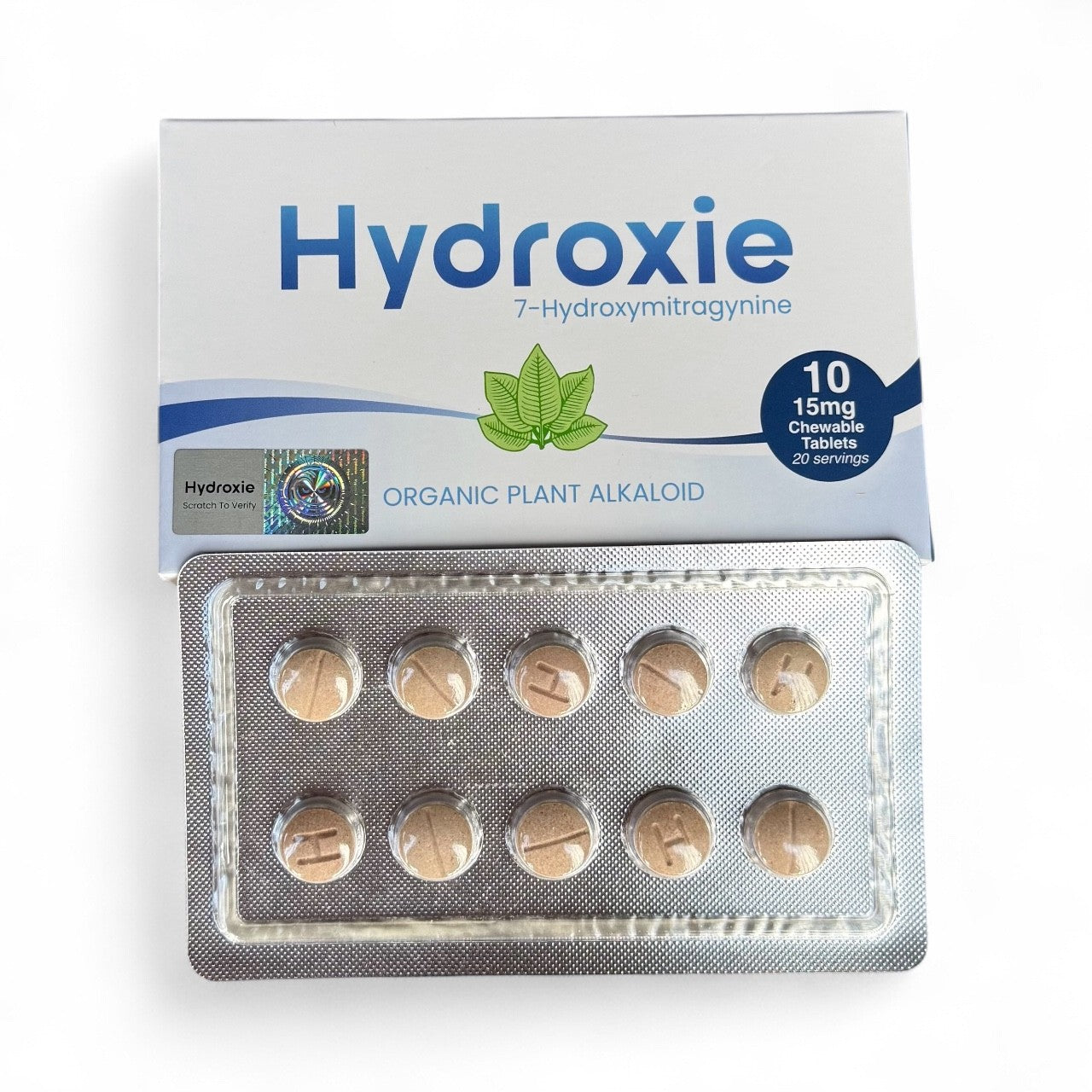 Hydroxie Kratom 10-Tablets 15mg Chewable Tablets Blue