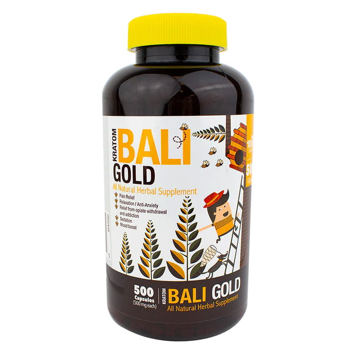 Bumble Bee Gold Bali Kratom Capsules - Kratom For Less