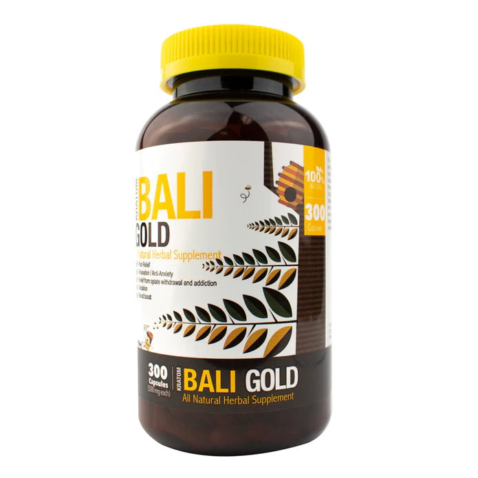 Bumble Bee Gold Bali Kratom Capsules - Kratom For Less