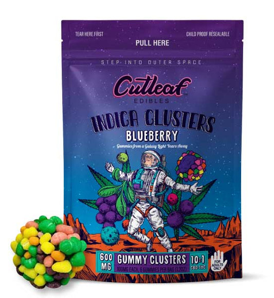 Blueberry 600MG Indica Gummy Clusters