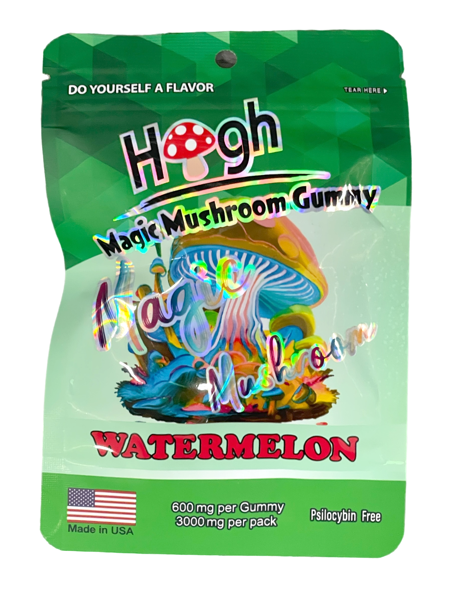 Magic Mushroom Gummy Watermelon (600mg per gummy) (3000mg per pack)