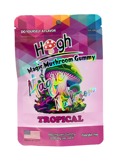 Magic Mushroom Gummy Tropical (600mg per gummy) (3000mg per pack)