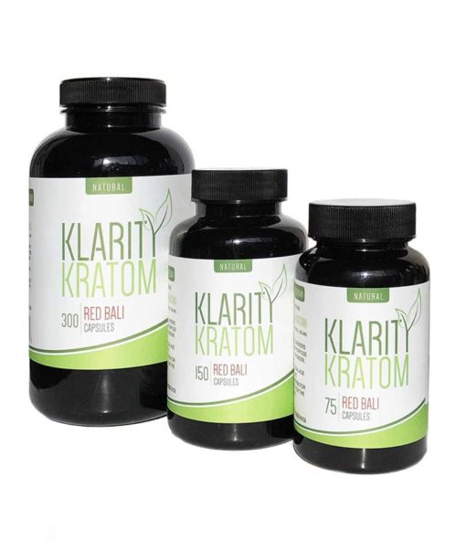 Klarity Kratom Red Bali Capsules