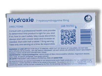 Hydroxie Kratom 10-Tablets 15mg Chewable Tablets Blue